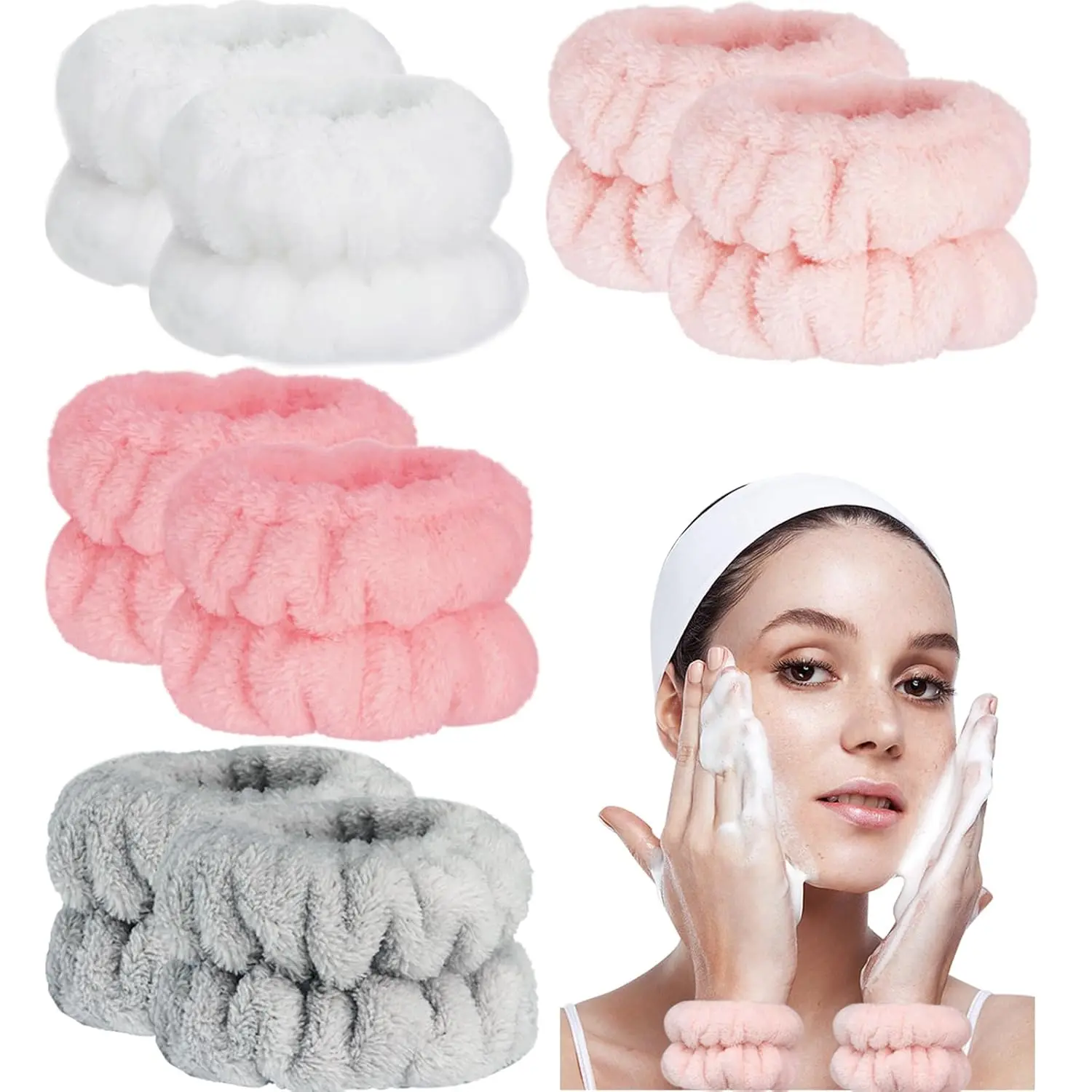 D-Rose+White+Light pink+Grey