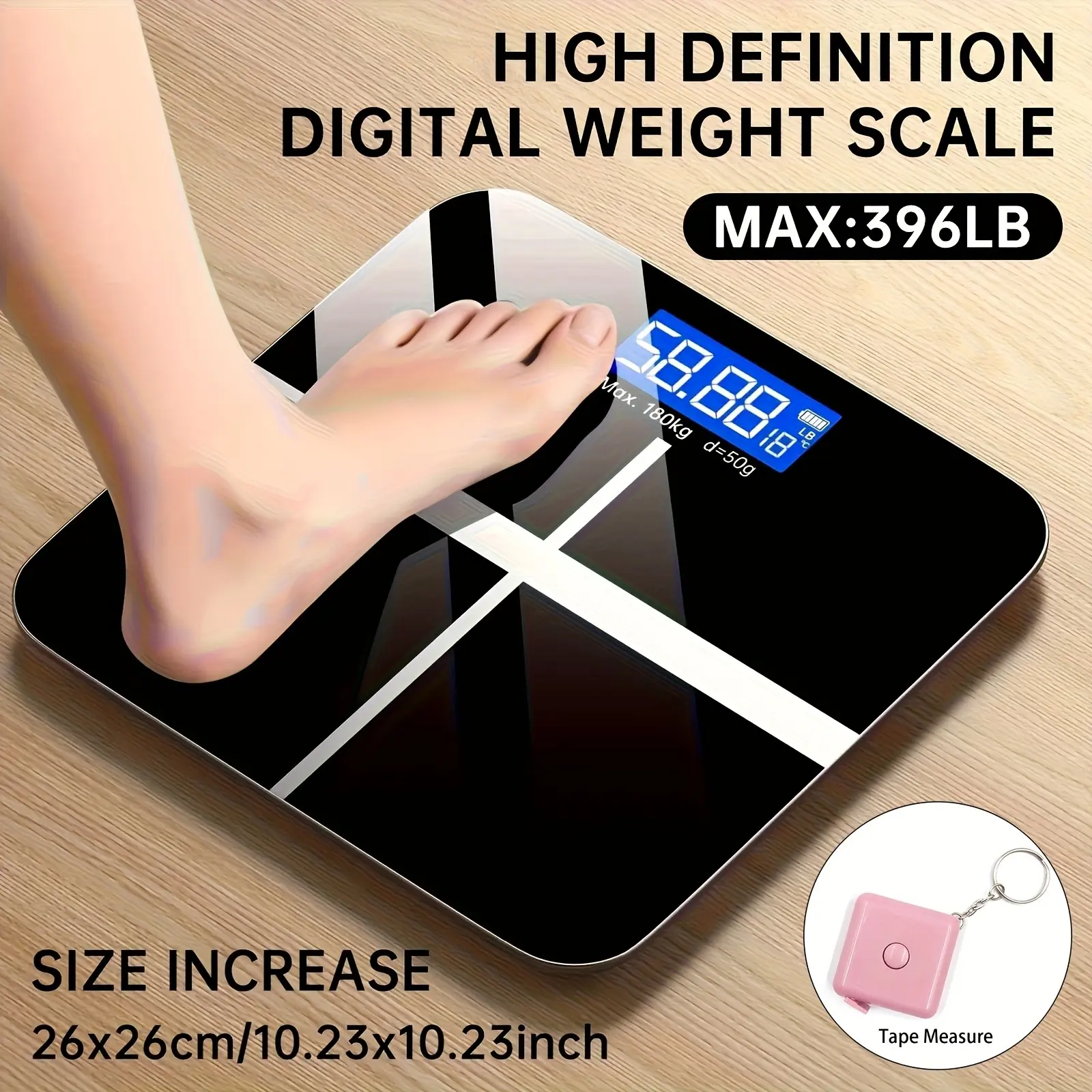 High Precision Electronic Scale, Small Smart Health Monitor, Ideal for Home Use, Dormitory, Fat Burning Scenarios, Digital Display, Weight Scale