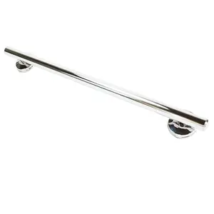 Grabcessories Decorative Special 29" Straight Grab Bar w/ Slanted Ends & Long Rubber Nubby Grip