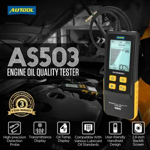 AUTOOL AS503 Engine Oil Tester with Digital Display Auto Check POA Oil Quality for Gasoline & Diesel Car Engines Vehicle Repair Tool