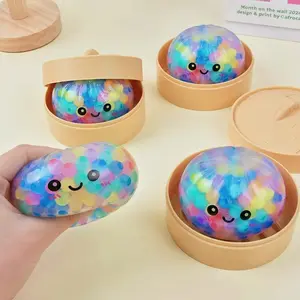 Glitter Dumpling Squishy Toy, Colorful Stress Relief Sensory Toy, Soft Slow Rebound, Perfect for Parties and Gifts