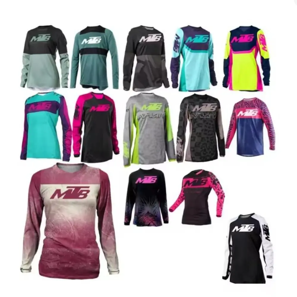 2026 women cycling long sleeve jersey offroad shirt Bicycle clothing  bike shirt enduro motocross MTB jersey offroad downhill Jersey