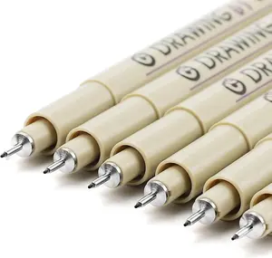 Muchcute Extra Fine Point Writing Pens:6 Black 0.25mm Ultra Thin Micron Pen 01 No Bleed  Journaling Study Supplies Annotation Smooth   Line Tip Fineliner Gel Felt Ink Markers Stuff