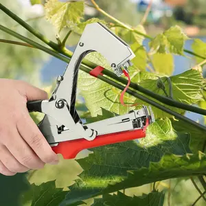 Plant binding machine, nails, and 10 rolls of tape, suitable for grapes, raspberries, tomatoes, vines, vegetables, and flowers, ideal gifts