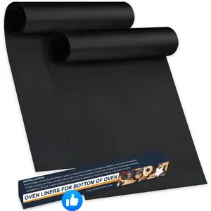 Oven Liner, 2 Pack Thick Heavy Duty Bottom of Oven Liner Mat Set, 15"x23" BPA and PFOA Free, Kitchen Friendly Cooking Accessory