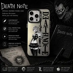 Anime Death Note Misa Amane Colorful Cellphone Case, Shockproof Matte Back Accessory with Impact Resistance for iPhone 16,15,14,13,12,11 Pro Max Animal-Themed Devices