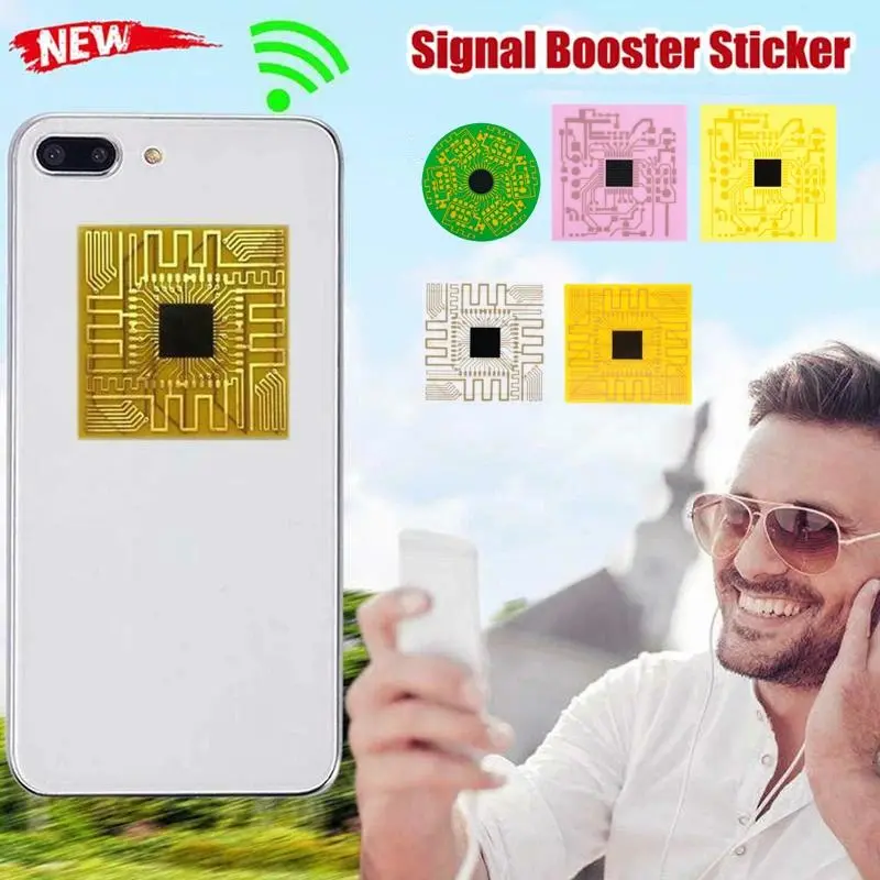 Shiny 3cm FPC Material Portable Mini Universal Signal Booster Amplifier Stickers - Enhance Receiving Effect for iPhone, Samsung Smartphones & Other Cellphones (Phone & Electronics Accessories)