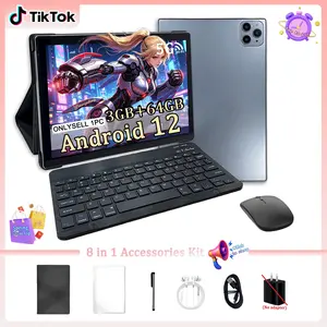 Universal for Christmas Birthday Halloween New Year, 2-in-1 Laptop Tablet Set, Gaming Notebook, Ultra-Slim Gaming Pad, Includes Keyboard Mouse Case Earphones Film, 10.1" HD 5G WiFi Camera, Office Gaming Business Study All-in-One, Holiday