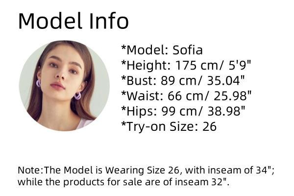 CANANA Women High-waisted Stretchy Bootcut Jeans Buckle Baggy Pants Medium Blue SH25F05 Underwear Streetwear Lady Trouser Comfortable Flare Denim