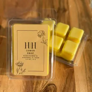 H|H Lemon Drop 2.5oz 71g Scented Wax Cubes for Home Fragrance Hand Poured in Sarasota,FL