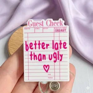 Glitter My Badge Funny sarcastic server badge reel for nurse and hospital workers. Badge clip Badge pull - Retractable swivel clip with a 360 rotation. Great gift for coworker. Healthcare