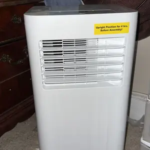 COWSAR 8000-10,000 BTU EasyCool Portable Air Conditioner - Cool up to 350 Sq. Ft. AC with Easy-to-Use Remote Control, Digital LED Display, 24H Timer, Sleep Mode and Complete Window Installation Kit, Perfect for Bedroom, Living Room, Home Office, Apartment