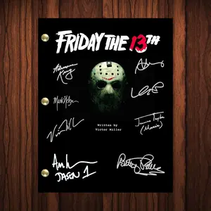 Friday The 13th Signed Autographed Script Full Screenplay Full Script Reprint Horror Movie