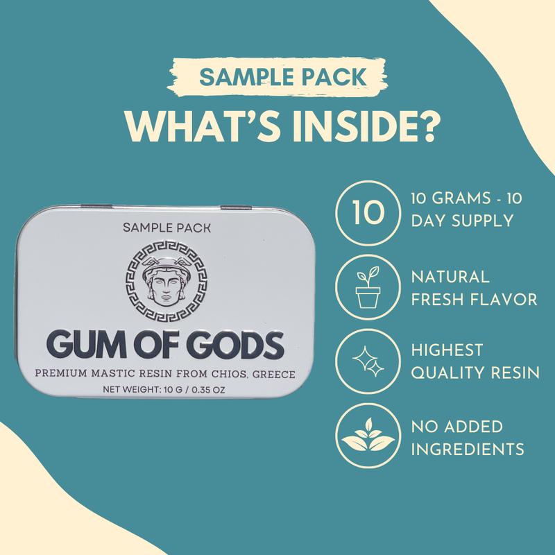 Gum of Gods - Sample Pack 10 grams of Chios Mastic Resin masticgum