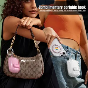 AirPods Protective Case with Press-to-Open Lid, Shockproof Locking Design, and Charging Port Dust Cover