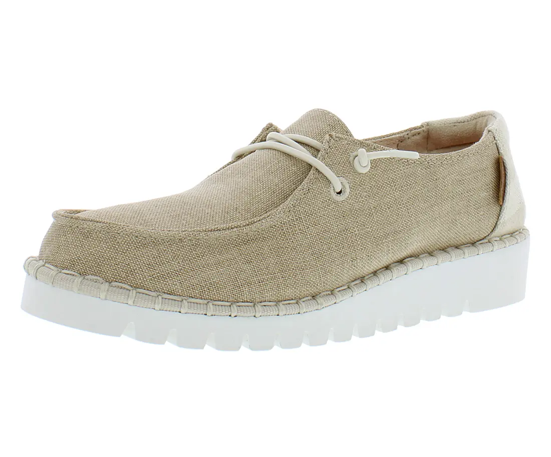 Women's Skechers Macie-Good Rumors Casual Sandals - Natural, Basic, Everyday, No Heel, Round Toe, Low Top, Wide Fit, Rubber Sole Footwear