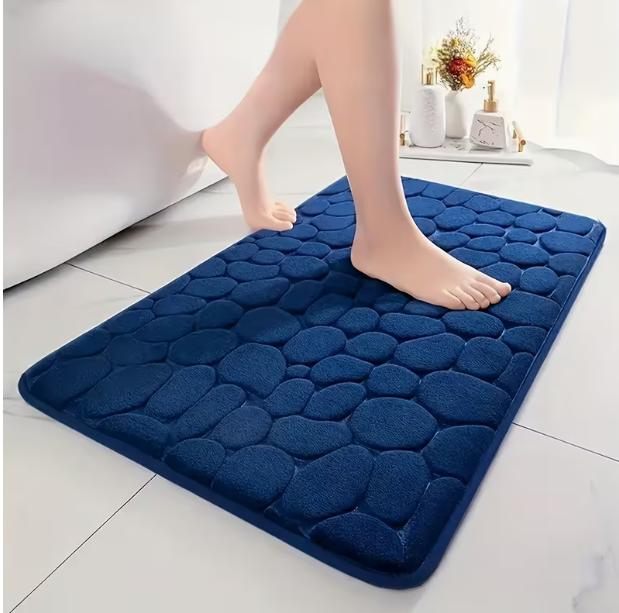 1pc Quick-Dry Memory Foam Bath Mat with Non-Slip Backing - Soft Shower Carpet Suitable for Bath Tub, Shower,