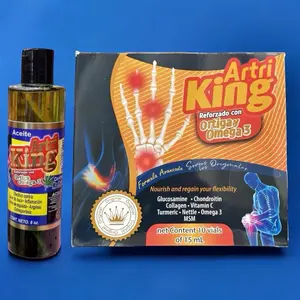 Atri King Natural kit Ampolleta y Aceite Antioxidant Dietary Supplement with Glucosamine, Chondroitin, Collagen, Vitamin C, Turmeric, Nettle, Omega 3 & MSM for Healthcare and Edible Fitness - Bathroom