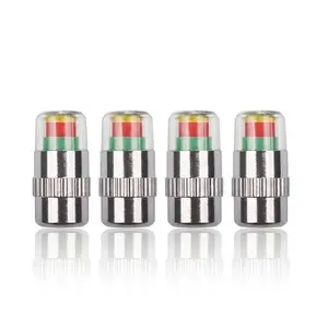 4-Pack Automatic Tire Pressure Monitor Valve Caps Pressure Warning Indicators Universal TPMS Sensors Tire Pressure Monitoring Car Repair Tools