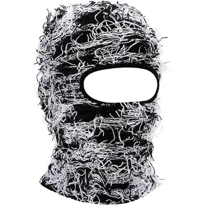 Winter Warrior Knit Balaclava Ultimate Protection Distress Mask Beanie Windproof Full Face Ski Mask & Neck Warmer Cozy Knitted Design for Men & Women