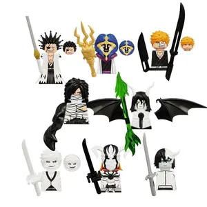 Anime Bleach Cartoon Building Blocks Mini Action Figures Movable Collect Bricks Christmas Gift Toys Children