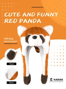 Original design Halloween cute ear protection hat with little raccoon fluffy ears and movable features, cartoon-style hat that is fun and comfortable.