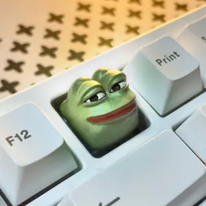 Pepe the Frog Artisan Keycap For Cherry MX Mechanical Keyboard