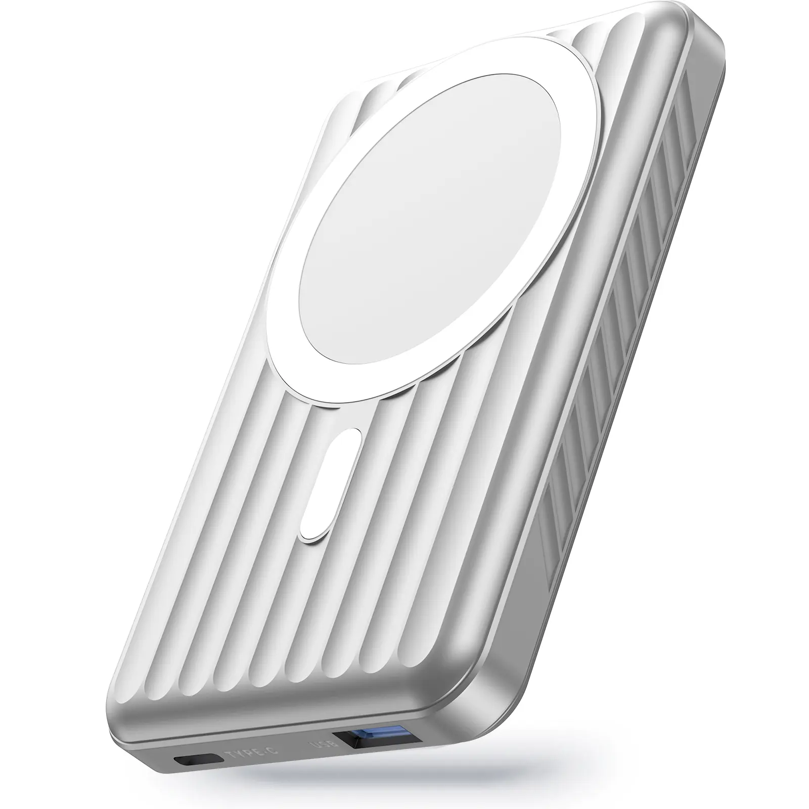 iPone Wireless Portable Charger 10000mAh Magnetic Power Bank D015Whi Slim Mini Battery Pack with Digital Display Universal Compatibility for iPhone 15/14/13/12 Pro/Mini/Pro Max Compact Travel Attachment