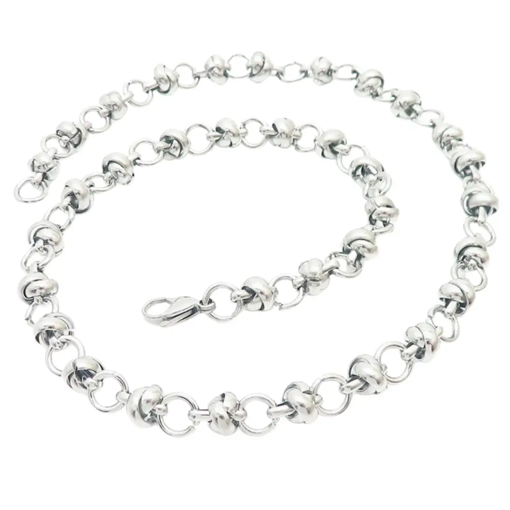 Knot Chain Necklace - Stainless Steel and Durable for Daily Wear