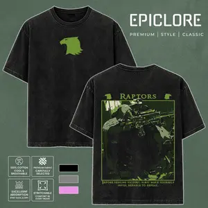 Warhammer 40K Raptors Chapter Space Marine Vintage Washed Tee Retro Oversized T-Shirts Inspired by Iconic Factions and Heroes, Premium Heavy Cotton, Perfect for Wargame Fans, Sci-Fi Lovers