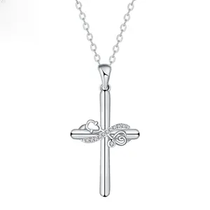 Cross Pendant Stethoscope Ne valentines gifts for gf cklace Unique Medical Jewelry for Women Men Fashion Accessories with Elegant Design Silver Chain valentines gifts for gfhip pop jewelry elegant everyday jewelry Fashionable Collarbone Chain Necklace