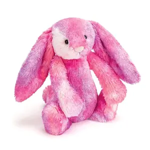 Jellycat Bashful Sherbet Bunny – Rare Retired Collector Plush Pink Tie Dye Edition