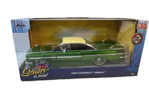 Jada 1959 Chevy Impala Diecast Model Car 1/24 Scale Green Classic Car New In Box By Jada