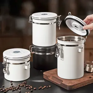 Coffee Bean Storage Jar Vacuum One-Way Valve Coffee Powder Sealed Jar Milk Powder Storage Container Bean Storage Jar