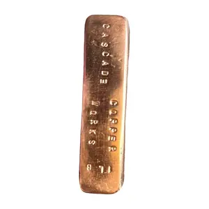 Premium Quality Copper Hand-Poured Ingot Bars, ~16+ oz Stamped