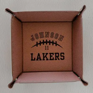 Senior Night Football Gift – Personalized Sports Keepsake Tray