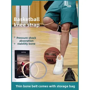 Fine patella belt Fine patella belt Basketball knee force belt High-end patella knee joint rope loop rubber band protection Healthcare Support