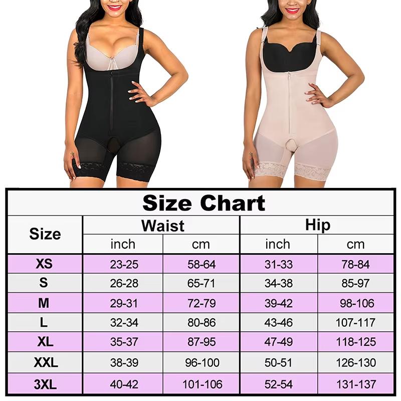 Colombian Fajas Open Bust Bodysuit - Tummy Control & Butt Lifter Adjustable Open Crotch Design Surgical-Grade Compression Black Minimalist Colombian Bodysuit High Shapewear Womenswear Basic