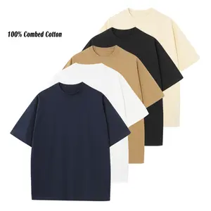 Men’s Trendy Loose Fit Crew Neck T‑Shirt 5‑Pack — Premium Solid Color Short‑Sleeve Tees, Breathable, Fashionable Sports Style for Summer, Versatile Multi‑Pack for Daily Casual Wear, Unisex Design, Great Surprise Gift
