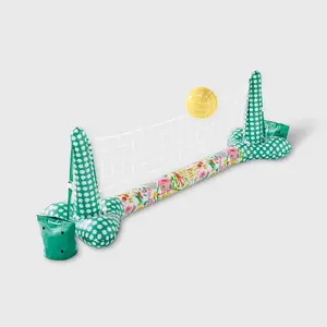 3pc Vacation Inflatable Volleyball Pool Set Yellow/Green - Roller Rabbit