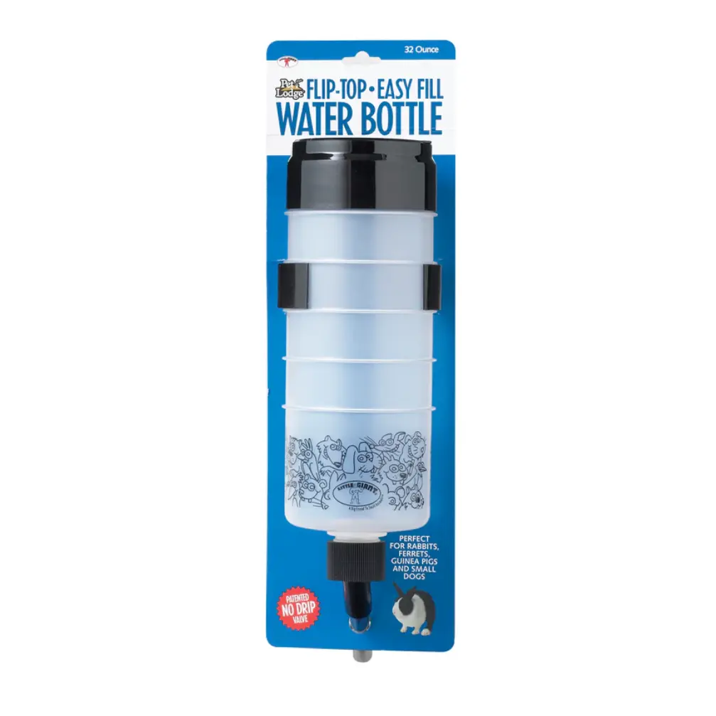 Pet Lodge 32 Ounce Flip-Top Easy Fill Water Bottle