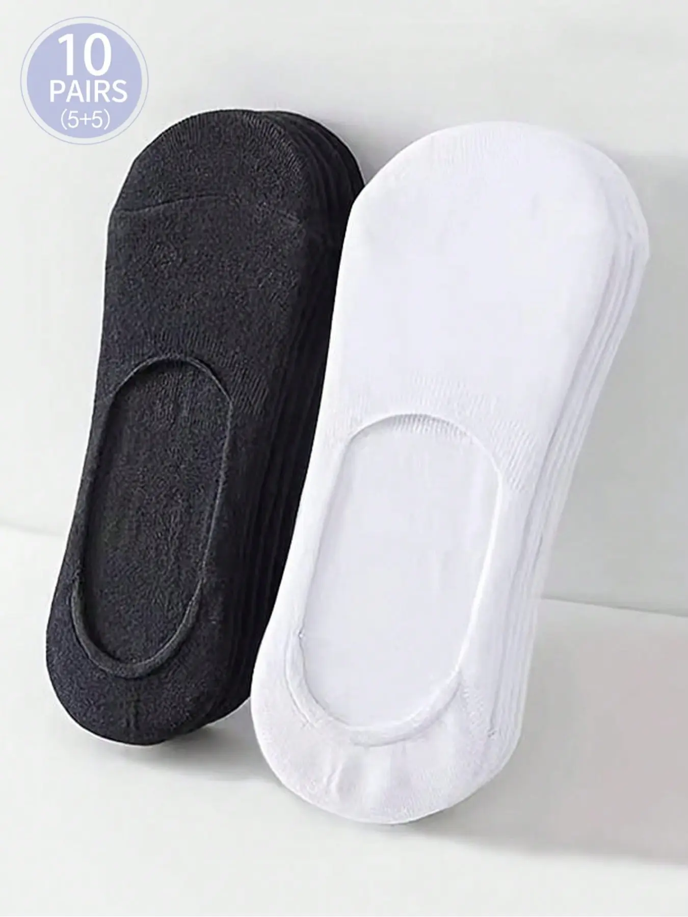 10 Pairs Basic Boat Socks, Breathable Invisible Socks, Men Women Short Cotton Socks, Mid-Calf Sports Socks, Daily Wear Home Essentials