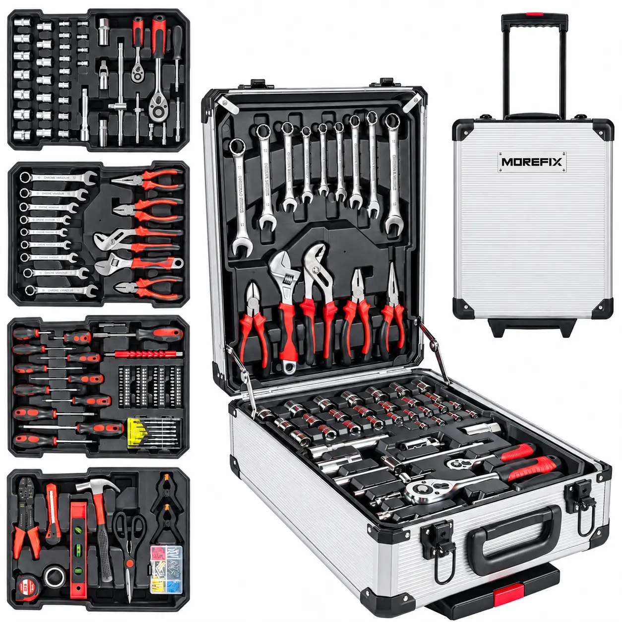 【FathersDayGift】899PCS Large Capacity Metal Hand Toolbox, The Ultimate Home Repair Master Set - Comprehensive Toolbox, With 4 Drawers, General Household Toolkit, Simple And Durable, Auto Repair Repair Tools#fathersdaygift