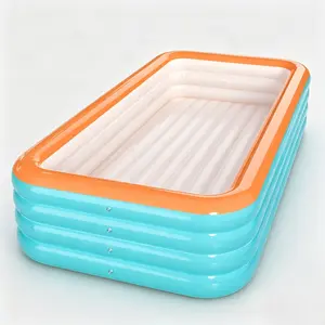 Large inflatable family pool, inflatable swimming pool, tanning pool – suitable for both children and adults. This above-ground pool has a four-layer structure, making it ideal for backyard gatherings during the summer