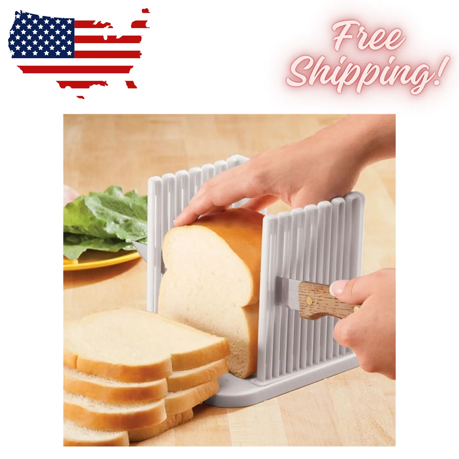 Adjustable Toast SlicerCutting Guide for Homemade Bread