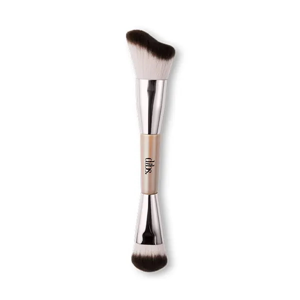DIBS Beauty Duo Brush Cheek - Double Ended Brush for Bronzer, Blush, and Other Cheek DIBS Beauty Duo Brush Cheek - Double Ended Brush for Bronzer, Blush, and Other Cheek