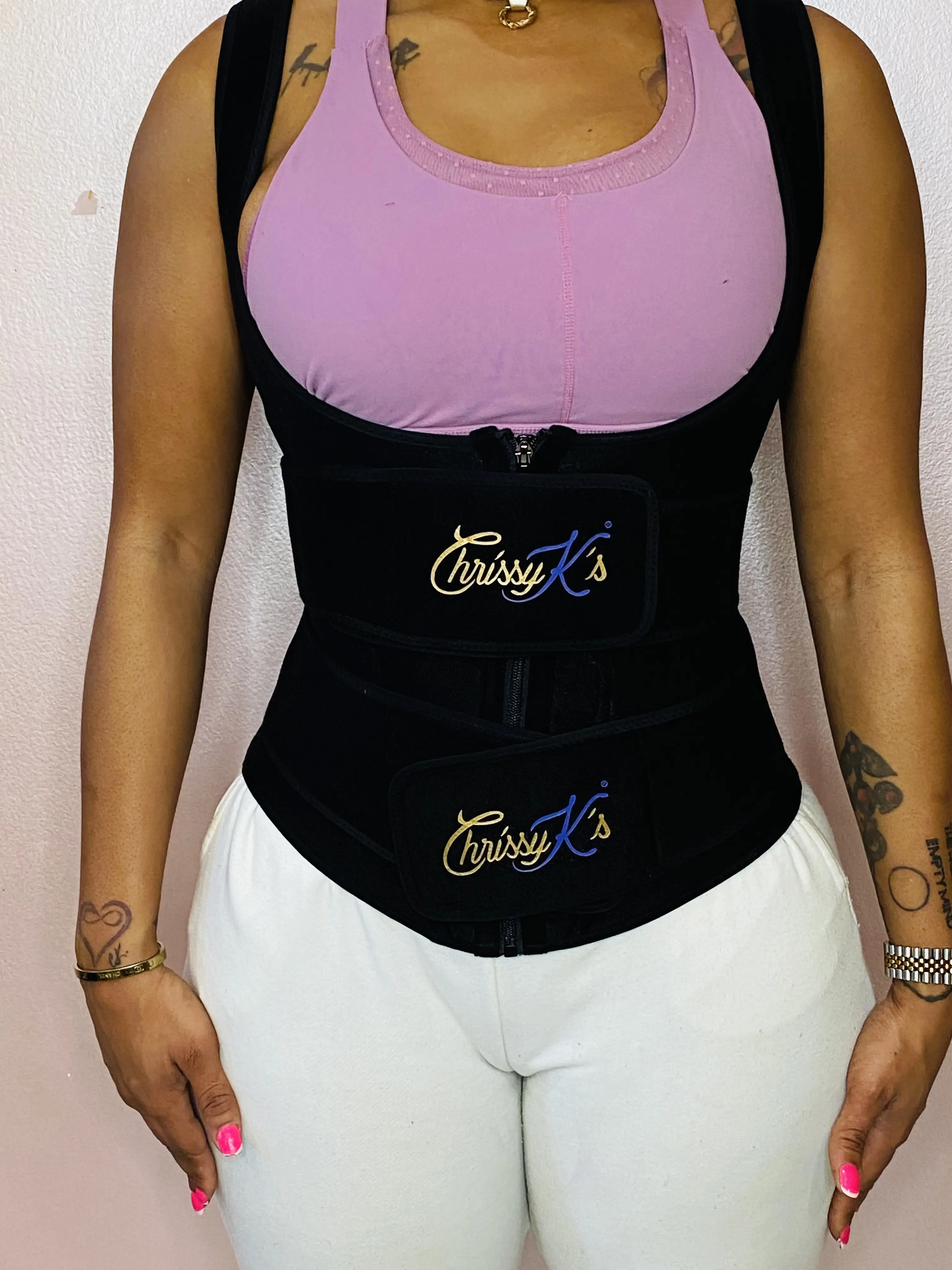 ChrissyK's Double Band Vest | Work out Vest Shapewear Compression | Shapewear Belts Comfort Compression