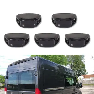 5PCS For 2014 2015 2016 2017 2018 2019 2020 2021 2022 2023 Ram ProMaster 1500 2500 3500 Smoke Rear Cab Roof Marker Running lamps Lights,Replace OEM 68169776AD, 68169776AA, 68169776AB, 68169776AC