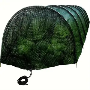 10ft Garden Tunnel Greenhouse with Shade Netting, Durable Plastic Cover with Metal Frame for Plant Protection in Greenhouse, Yard, and Garden