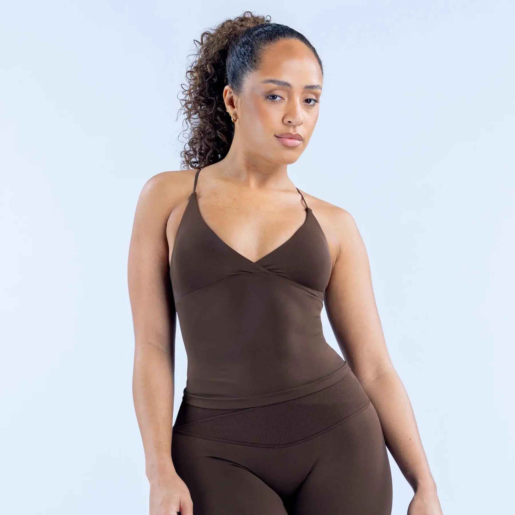 Vision Twist-Front Longline Tank [TOP ONLY] High Performance Training Tank For Gym Sessions And Everyday